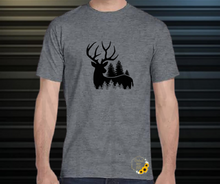 Load image into Gallery viewer, Deer Scenery - Black Shirts
