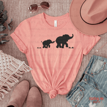 Load image into Gallery viewer, Elephant - Mama &amp; Baby Shirts Tops
