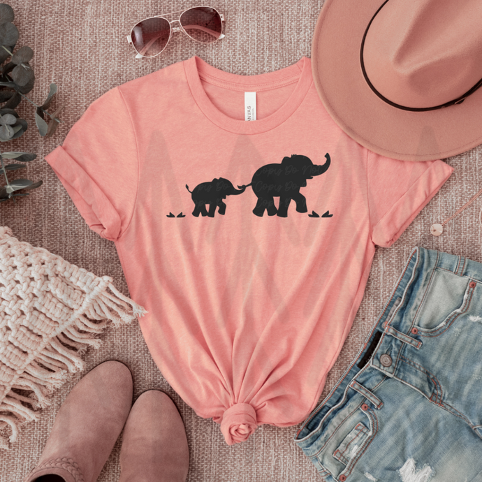 Elephant - Mama & Baby Shirts Tops