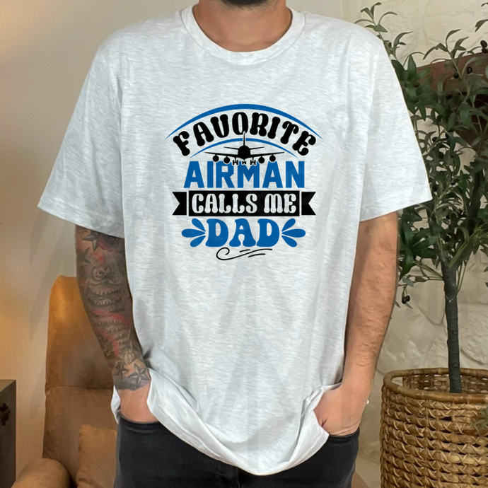 Favorite Airman Calls Me - Blue And Black - Dad