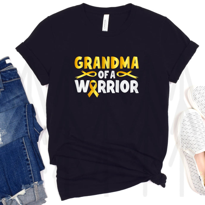 Grandma Of A Warrior - Childhood Cancer Awareness