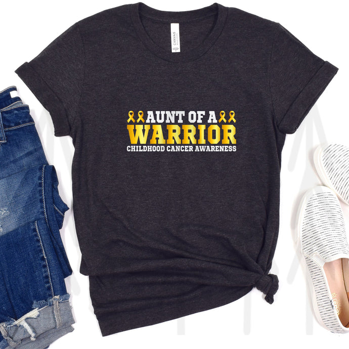 Aunt Of A Warrior, Childhood Cancer Awareness