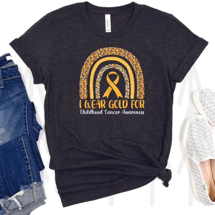I Wear Gold For Childhood Cancer Awareness (Adult - Infant)