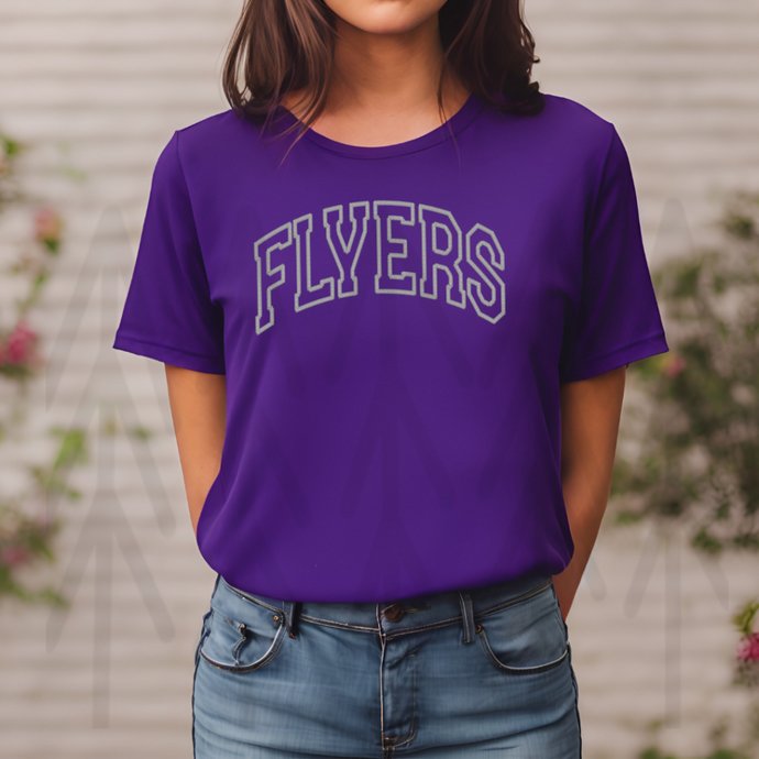 Flyers - White - Faux Embroidery (Adult - Infant)