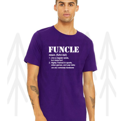 Funcle - White Lettering Shirts