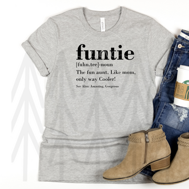 Funtie - Black Lettering Shirts