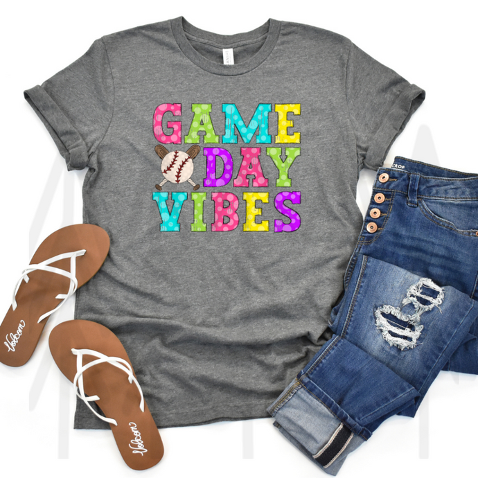 Game Day Vibes - Baseball (Adult - Infant)