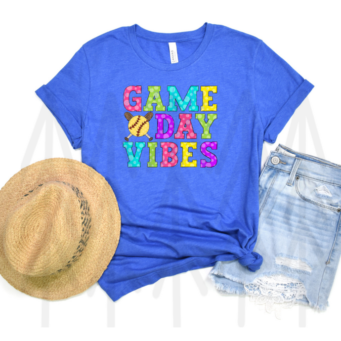 Game Day Vibes - Softball (Adult - Infant)
