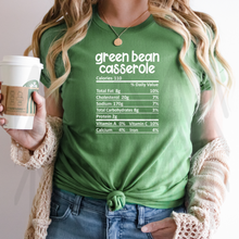 Load image into Gallery viewer, Green Bean Casserole - Nutrition Ingredients White Shirts
