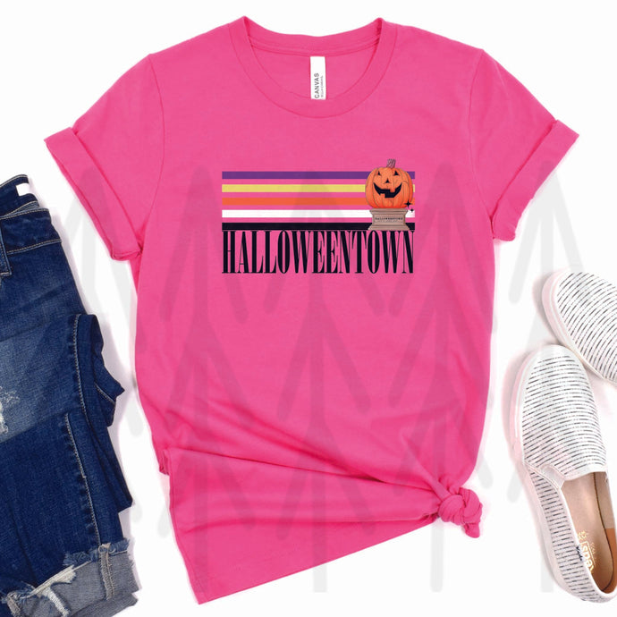 Halloweentown Pumpkin Retro Stripe (Adult - Infant)