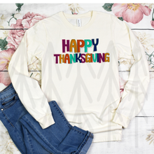 Load image into Gallery viewer, Happy Thanksgiving - Fall Stitched (Adult - Infant)
