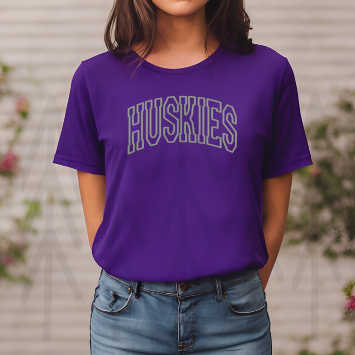 Huskies - Faux Embroidery (Adult - Infant)