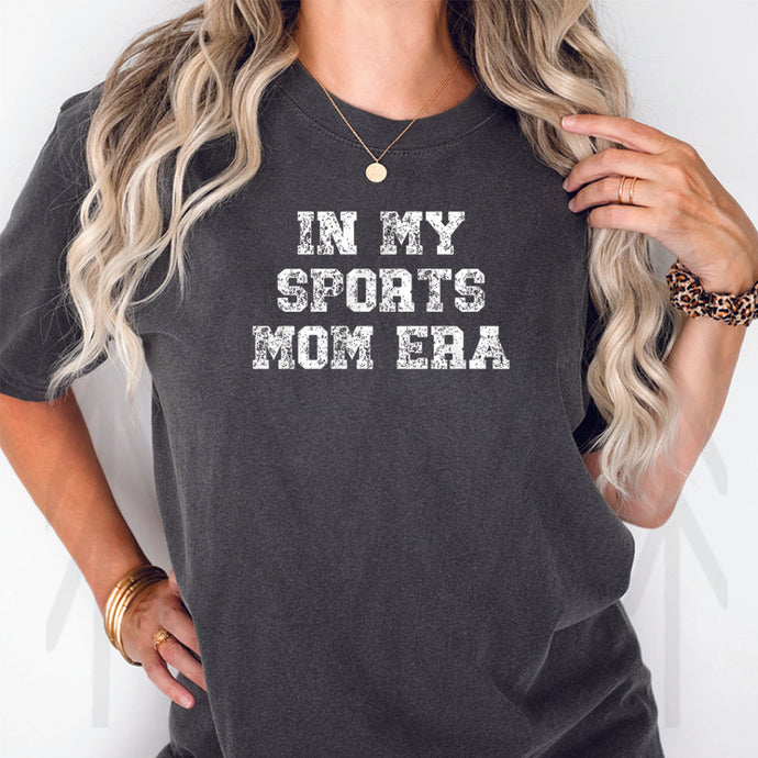 In My Sports Mom Era - Grunge - White Design