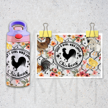 Load image into Gallery viewer, Just A Girl Who Loves Chickens - 12oz Sippy Cup
