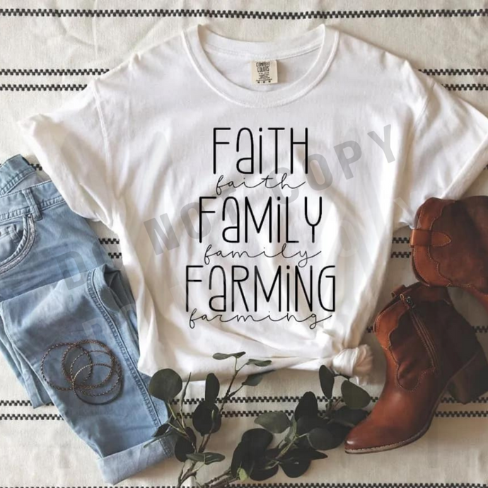 Faith Family Farming Shirts