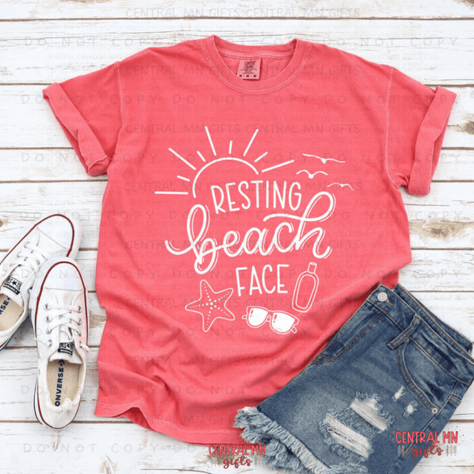 Resting Beach Face Shirts