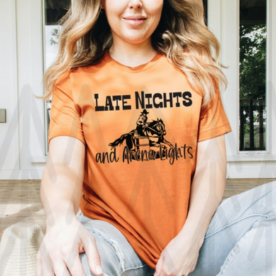 Late Nights And Arena Lights Shirts