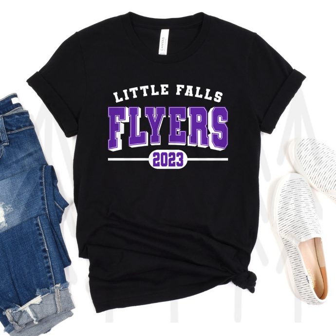 High School Mascots - Little Falls Flyers 2023 - White (Adult - Infant)