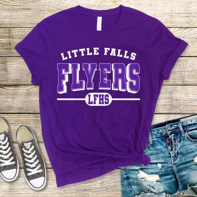 High School Mascots - Little Falls Flyers - White (Adult - Infant)