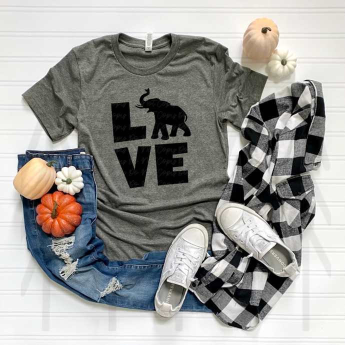 Love - Elephant Shirts & Tops