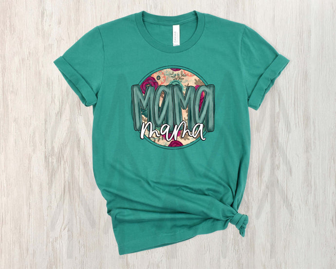 Mama Floral Teal (Adult - Infant)