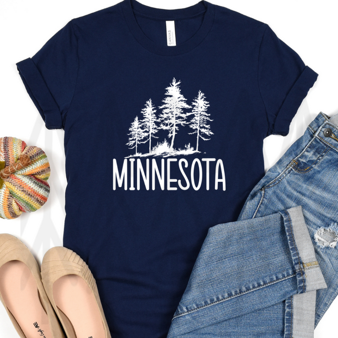 Minnesota Trees - White (Adult - Infant)