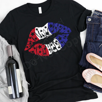 Patriotic Lips Shirts