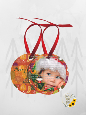 Custom - Round Full Faced Ornament Double Sided Ornaments