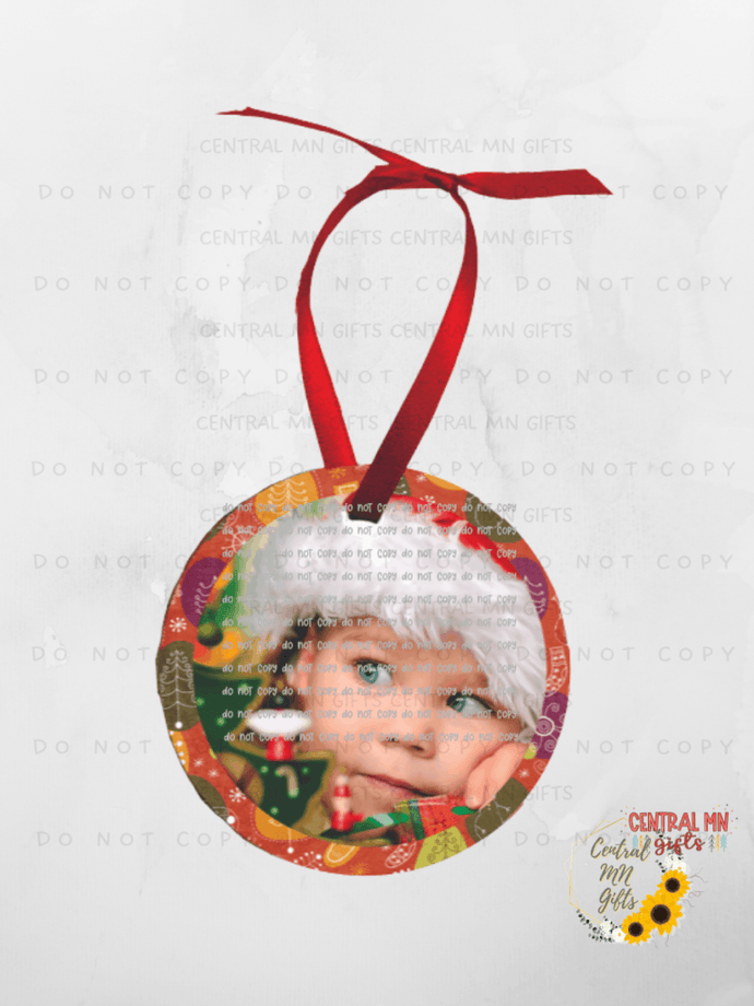 Custom - Round Full Faced Ornament Single Sided Ornaments