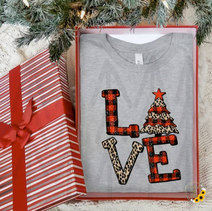 Love Christmas Tree Shirts & Tops
