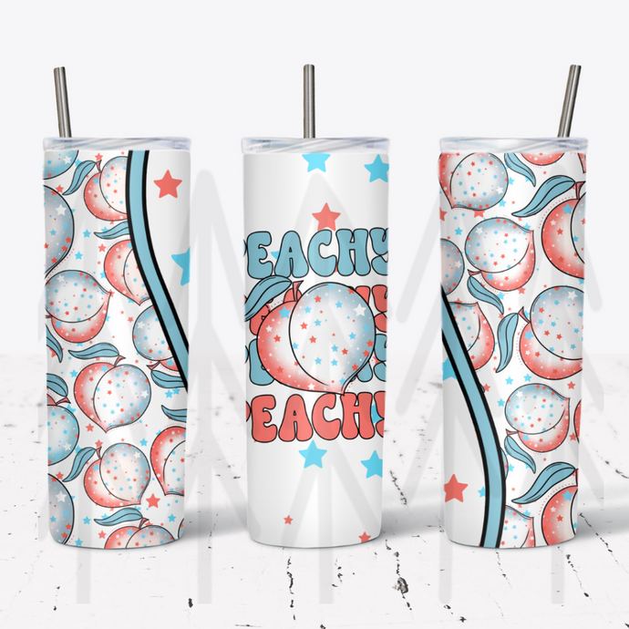 Patriotic Peaches - 20 oz Tumbler