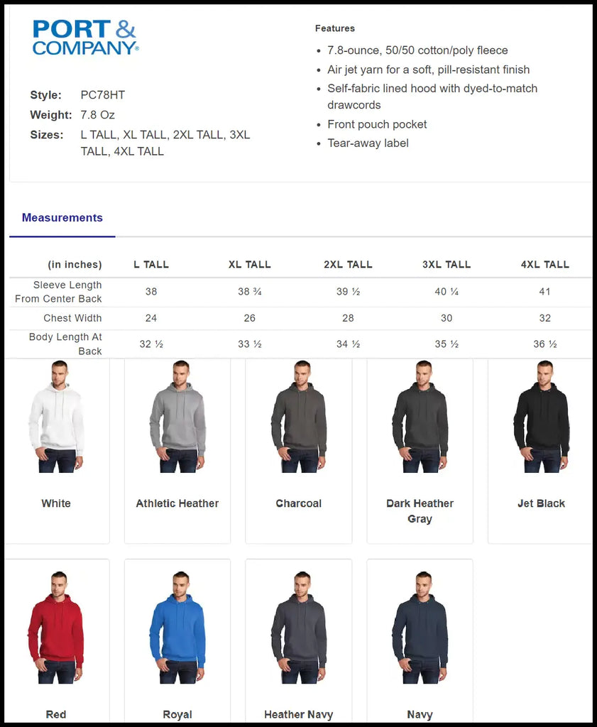 Tall Hoodies