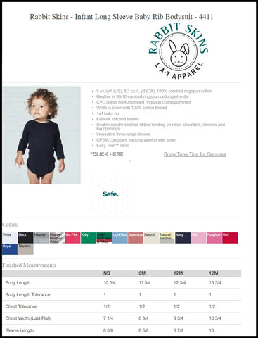 Size & Color Charts