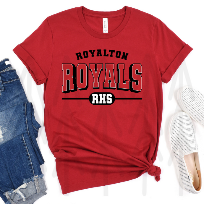 High School Mascots - Royalton Royals - Black (Adult - Infant)