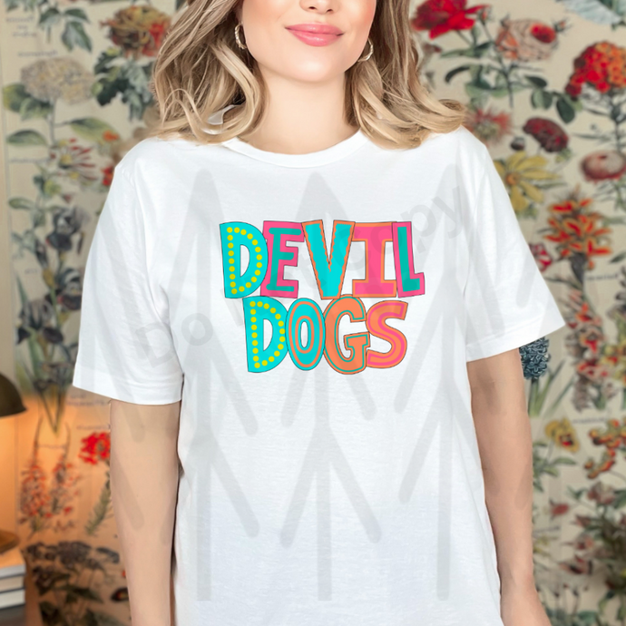 Devil Dogs - Moodle Mascot (Adult Infant) Shirts