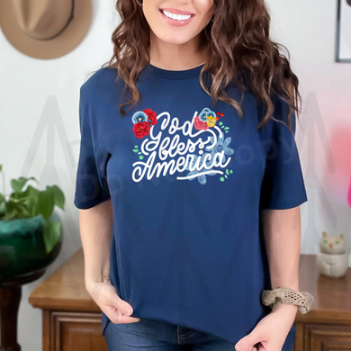 God Bless America - White Print (Adult Infant) Shirts