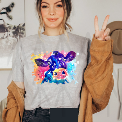 Watercolor Cow Shirts