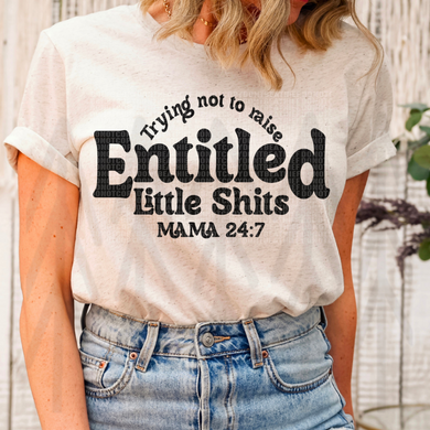 Entitled Little Shts - Black Shirts