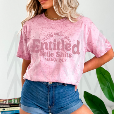 Entitled Little Shts - Pink Shirts