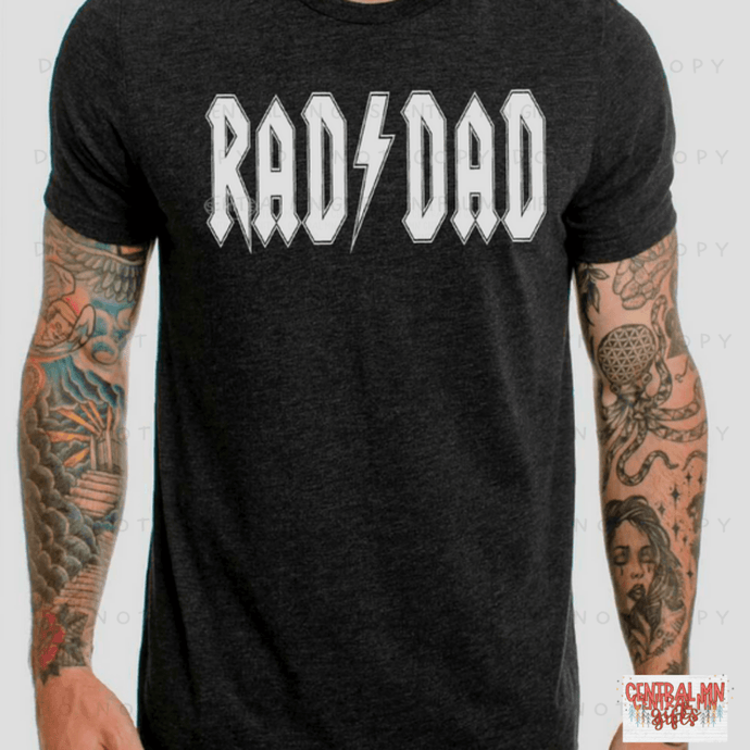 Rad Dad - White Letters Shirts