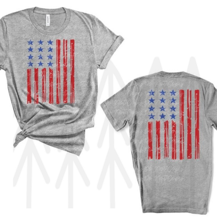 Distressed American Flag Shirts