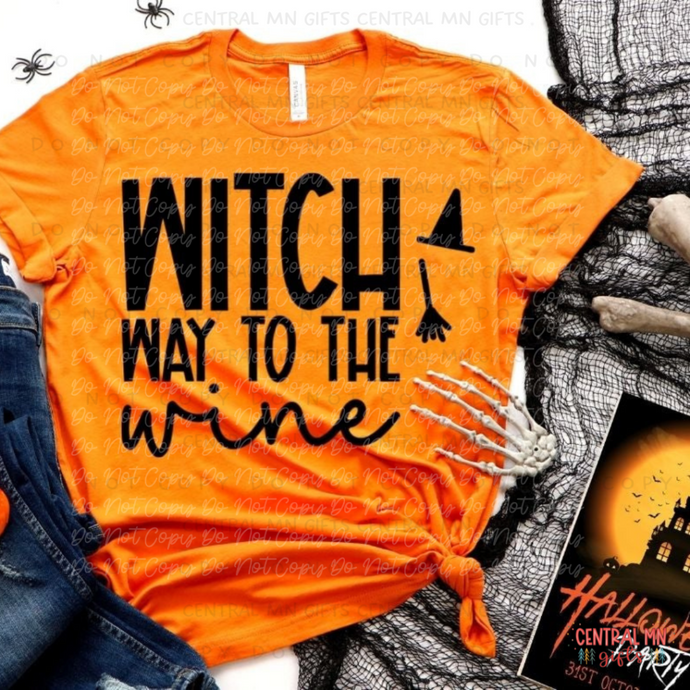 Witch Way To The Wine Shirts