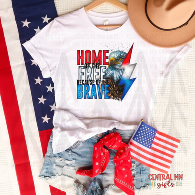 Home Of The Free Because Brave Shirts