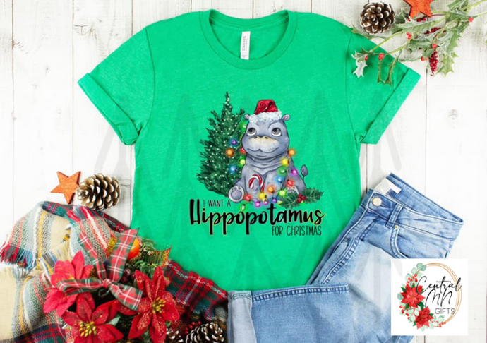 I Want A Hippopotamus For Christmas Shirts