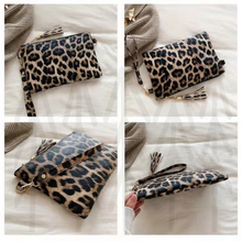 Load image into Gallery viewer, Pu Leather Wristlet Leopard
