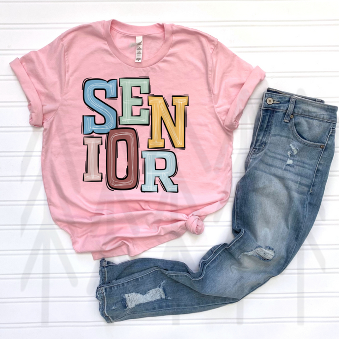 Senior Boho Letters (Adult - Infant)