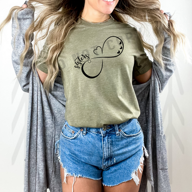 Sisters Forever - Black Lettering Shirts