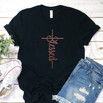 Blessed - Rose Gold Design Shirts