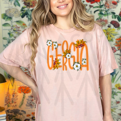 State Flowers - Georgia (Adult Infant) Shirts