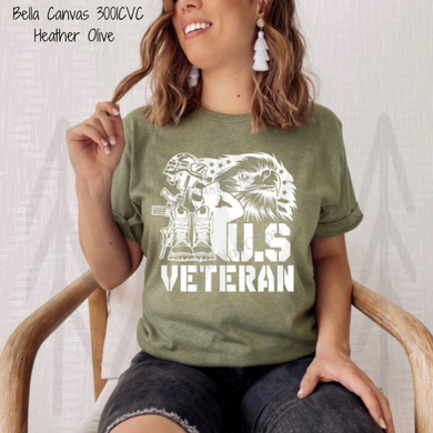 Us Veteran Distressed Flag Shirts